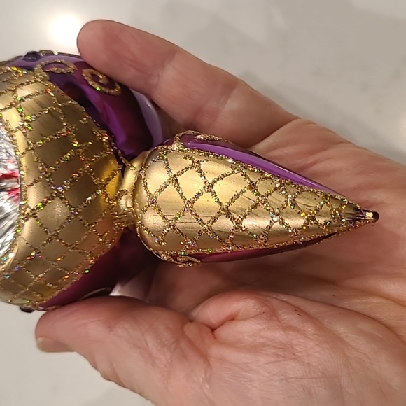 One Made in Poland Hand-blown Glass Ornament - Picture 6 of 6